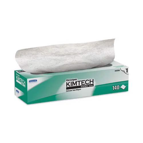 Kimtech™ Kimwipes Delicate Task Wipers, 1-Ply, Unscented, White, 144/Box