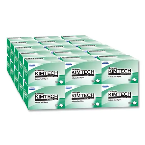 Kimtech™ Kimwipes Delicate Task Wipers, 1-Ply, 4.4 x 8.4, Unscented, White, 280/Box, 30 Boxes/Carton