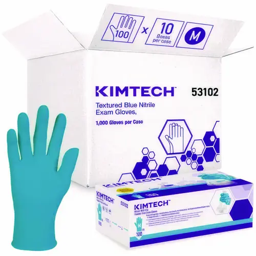 Kimtech™ Smooth Nitrile Exam Gloves, Powder-Free, Medium, Blue
