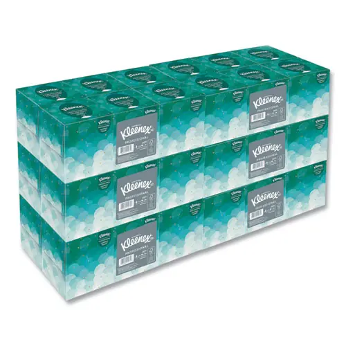 Kleenex® Boutique White Facial Tissue, Pop-Up Box, 2-Ply, 95 Sheets/Box, 6 Boxes/Pack, 6 Packs/Carton