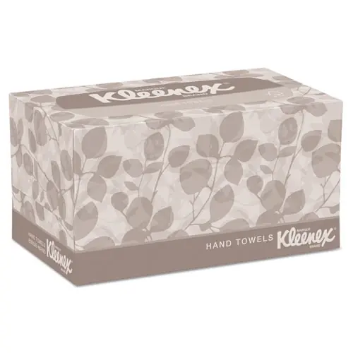 Kleenex® Hand Towels, POP-UP Box, 1-Ply, White, 120 Towels/Box, 18 Boxes/Carton