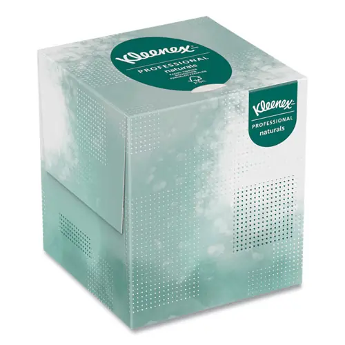 Kleenex® Naturals Facial Tissue, 2-Ply, White, 90 Sheets/Box