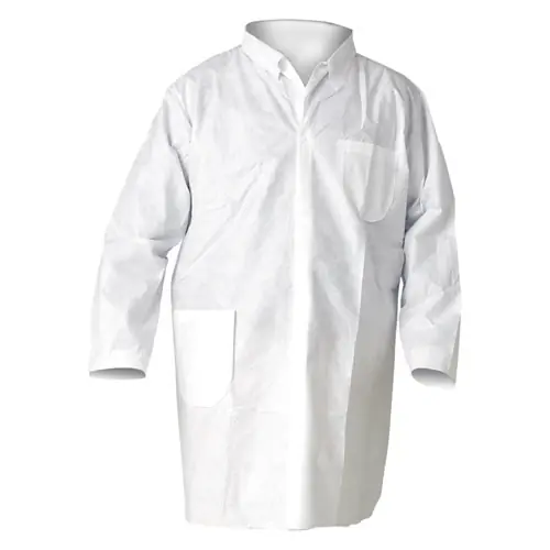 KleenGuard™ A20 Breathable Particle Protection Lab Coats, X-Large, White, 25/Carton