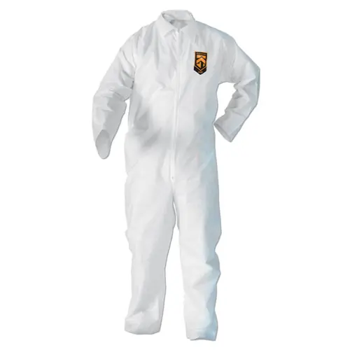 KleenGuard™ A20 Elastic Back Wrist/Ankle Coveralls, X-Large, White, 24/Carton