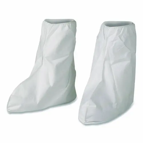 KleenGuard™ A40 Liquid and Particle Protection Boot Covers, One Size Fits Most, White, 400/Carton
