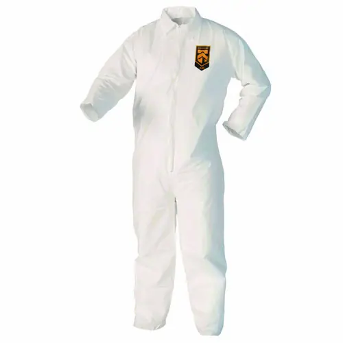 KleenGuard™ A40 Zipper Front Liquid and Particle Protection Coveralls, 3X-Large, White, 25/Carton