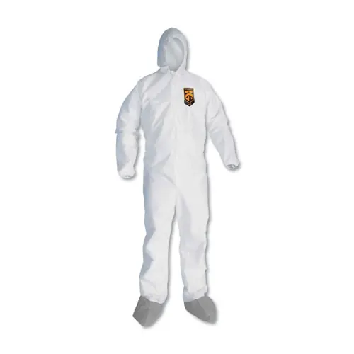 KleenGuard™ A45 Liquid and Particle Protection Coveralls, Medium, White, 25/Carton (Non-Stock, Extended Delivery)