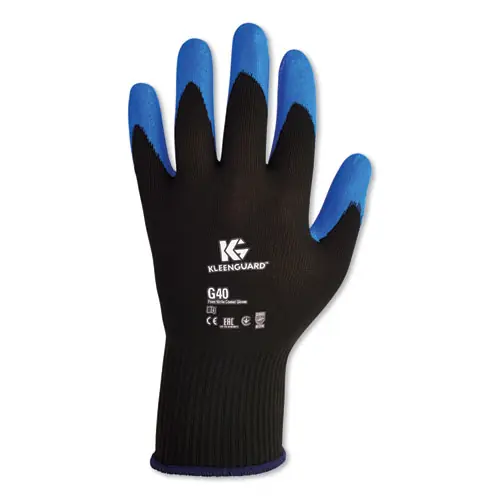 KleenGuard™ G40 Foam Nitrile Coated Gloves, Medium/Size 8, Blue, 12 Pairs