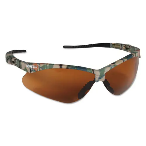 KleenGuard™ Nemesis Safety Glasses, Camo Frame, Bronze Lens
