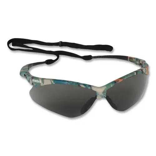KleenGuard™ V30 NEMESIS Safety Eyewear, Plastic Camo Frame, Smoke Polycarbonate Lens, 12/Box