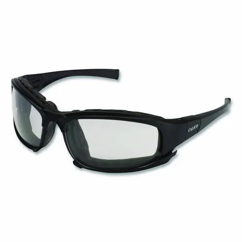 KleenGuard™ V50 Calico Safety Eyewear with Head Strap, KleenVision Anti-Fog Coating, Black Nylon Frame, Clear Polycarbonate Lens