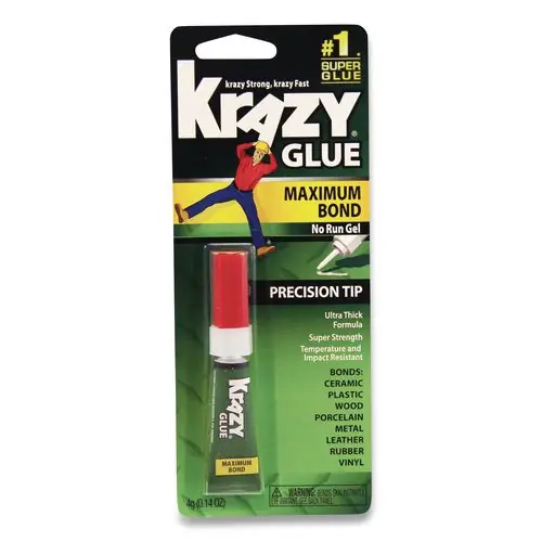 Krazy Glue® Maximum Bond, Precision Tip, 0.14 oz, Dries Clear