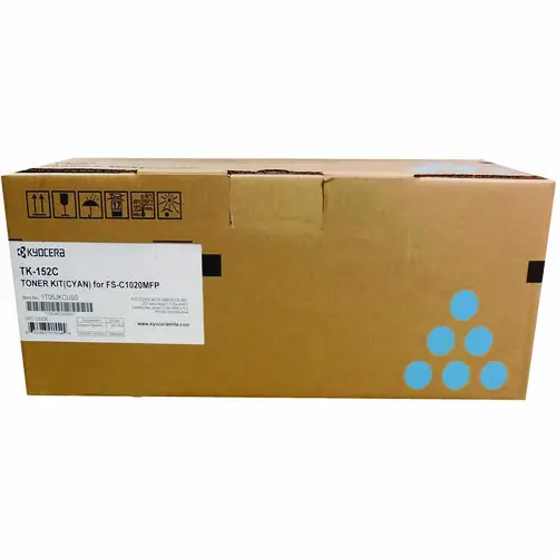 Kyocera TK152C Toner, 6,000 Page-Yield, Cyan