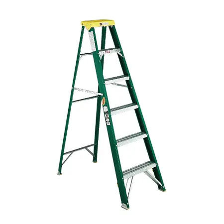 Fiberglass Step Ladder, Type II, 6 ft