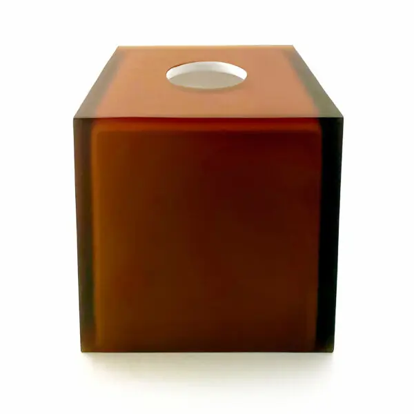 Laguna Nutmeg Tissue Box – Frosted Finish