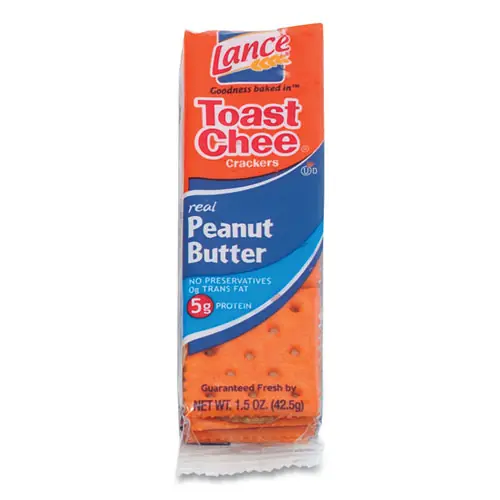 Lance® Toast Cheese Crackers, Peanut Butter, 1.5 oz, 24 Pack