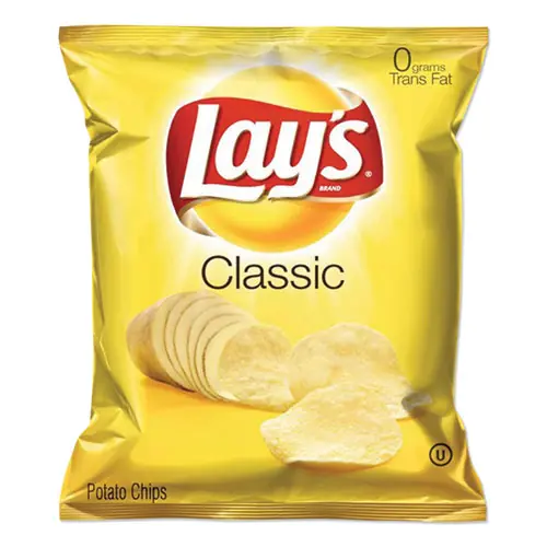 Lay's® Regular Potato Chips, 1.5 oz Bag, 64/Carton