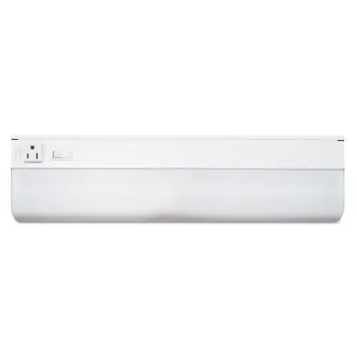 Ledu® Low-Profile Under-Cabinet LED-Tube Light Fixture, 9W LED, Steel Housing, White, 18.25" x 4" x 1.75"