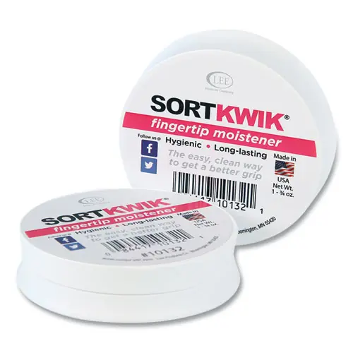 LEE Sortkwik Fingertip Moisteners, Pink, 2/Pack