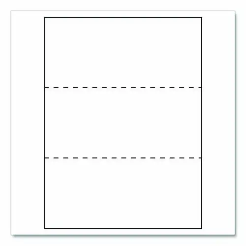 Lettermark™ Custom Cut-Sheet Copy Paper, 92 Bright, Micro-Perforated Every 3.66", 20 lb, 8.5 x 11, White, 500 Sheets/Ream, 5 Reams/Carton