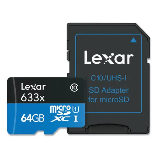 Lexar™ microSDXC Memory Card, UHS-I U1 Class 10, 64 GB