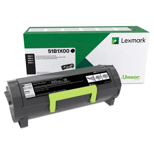Lexmark™ 51B1X00 Unison Extra High-Yield Toner, Black, 20,000 Page-Yield