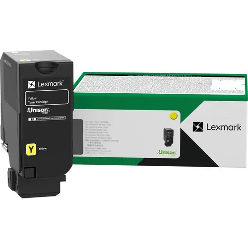 Lexmark™ 71C1XY0 Return Program Toner Cartridge, Yellow, 12,500 Page-Yield