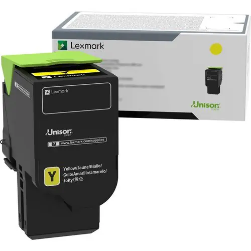 Lexmark™ 78C00YG Return Program Toner, Yellow, 1,400 Page Yield