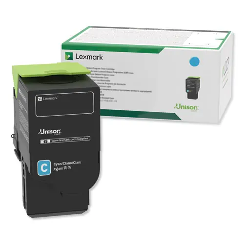 Lexmark™ 78C1XC0 Return Program Extra High-Yield Toner Cartridge, Cyan, 5,000 Page-Yield