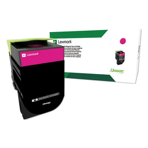 Lexmark™ 80C0HMG Return Program High-Yield Toner Cartridge, Magenta, 3,000 Page Yield, TAA Compliant