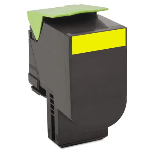 Lexmark™ 80C10Y0 Return Program Toner, Yellow, 1,000 Page Yield