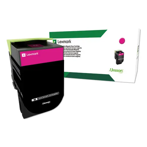 Lexmark™ 80C1HM0 Return Program High-Yield Toner, 3,000 Page-Yield, Magenta