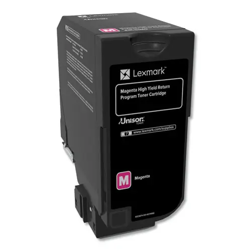 Lexmark™ 84C1HM0 Return Program Unison High-Yield Toner, 16,000 Page-Yield, Magenta