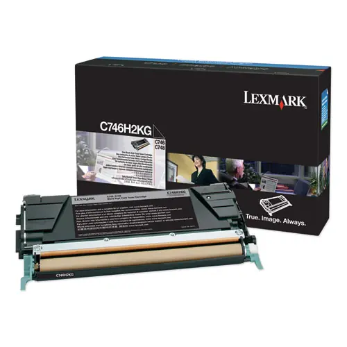 Lexmark™ C746H2KG High-Yield Toner, 12,000 Page-Yield, Black
