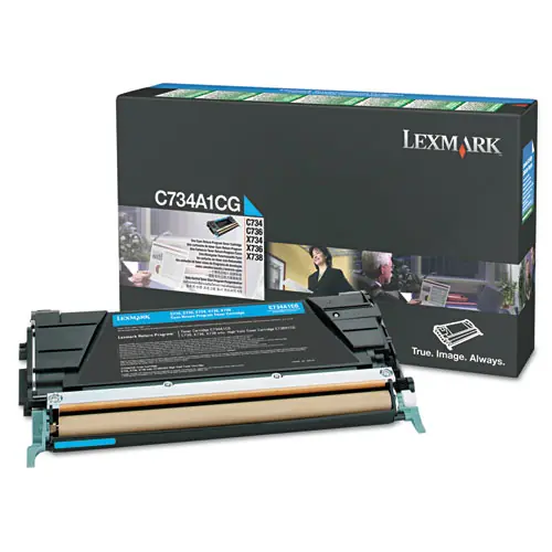 Lexmark™ C748H1CG Return Program High-Yield Toner, Cyan, 10,000 Page Yield