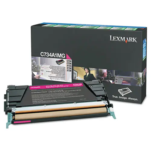 Lexmark™ C748H1MG Return Program High-Yield Toner Cartridge, Magenta, 10,000 Page Yield