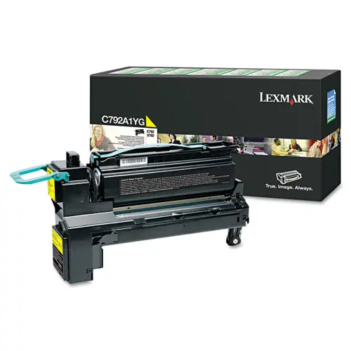 Lexmark™ C792A1YG Return Program Toner Cartridge, Yellow, 6,000 Page Yield
