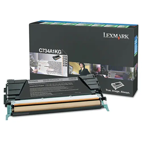 Lexmark™ X746H1KG Return Program High-Yield Toner Cartridge, Black, 12,000 Page Yield