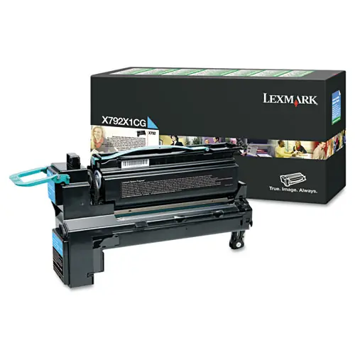 Lexmark™ X792X1CG Return Program Extra High-Yield Toner Cartridge, Cyan, 20,000 Page Yield