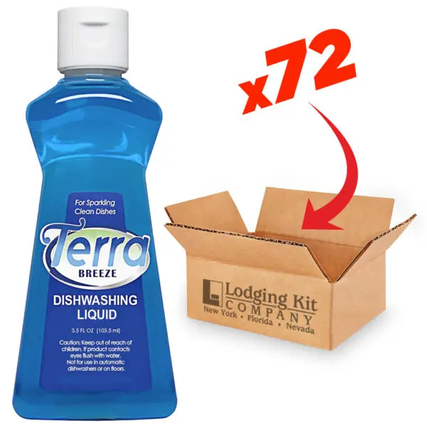 Liquid Dish Detergent – 3.5 oz Bottle Flip Cap – Case of 72