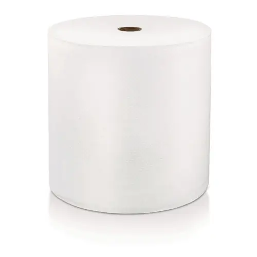 LoCor® Hard Wound Roll Towel, 1-Ply, 7" x 800 ft, White, 6 Rolls/Carton