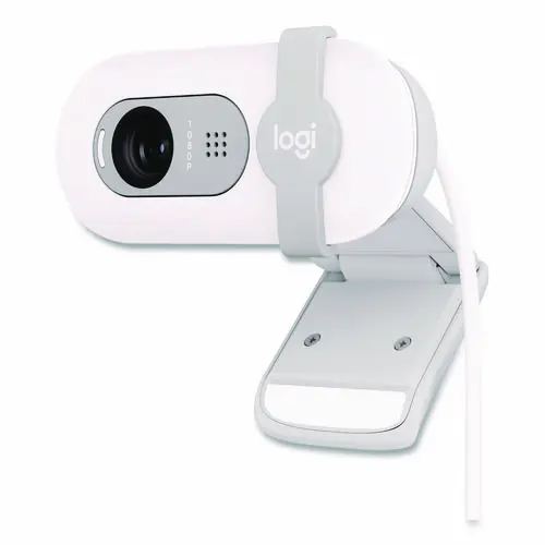 Logitech® BRIO 100 Webcam, Off-White