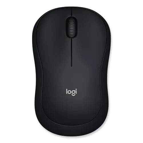 Logitech® M185 Wireless Mouse, 2.4 GHz, 30 ft Range, Black