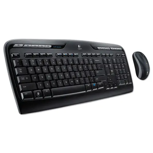 Logitech® MK320 Wireless Keyboard + Mouse Combo, 2.4 GHz Frequency/30 ft Wireless Range, Black