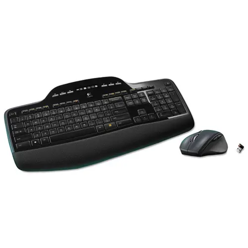 Logitech® MK710 Wireless Keyboard + Mouse Combo, 2.4 GHz Frequency, 30 ft Wireless Range, Black