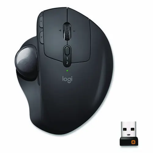 Logitech® MX Ergo Plus Advanced Wireless Trackball Mouse, Right Hand Use, Black