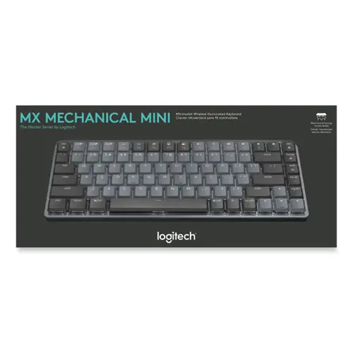 Logitech® MX Mechanical Wireless Illuminated Performance Keyboard, Mini, Graphite