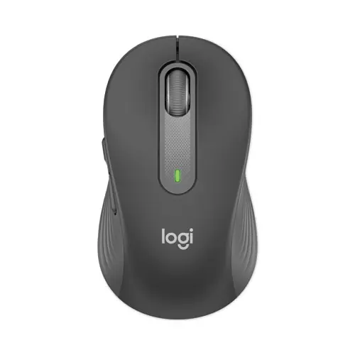 Logitech® Signature M650 for Business Wireless Mouse, Large, Graphite, Right Handed