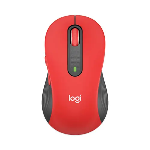Logitech® Signature M650 Wireless Mouse, Large, Right Hand, Red