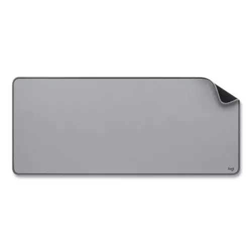 Logitech® Studio Series Polyester Desk Mat, Mid Gray, 27.5" x 11.8"